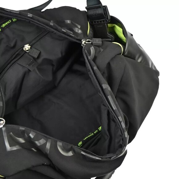 Chanel Black Nylon Sport Line 2way Gym Handbag - Picture 6 of 12